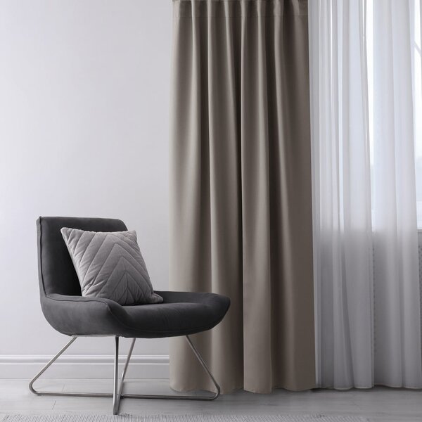 Сиво-бежово затъмняващо перде 140x175 cm Kierra – Restilo