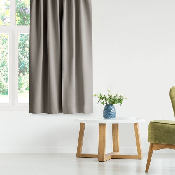 Сиво-бежово затъмняващо перде 140x175 cm Kierra – Restilo