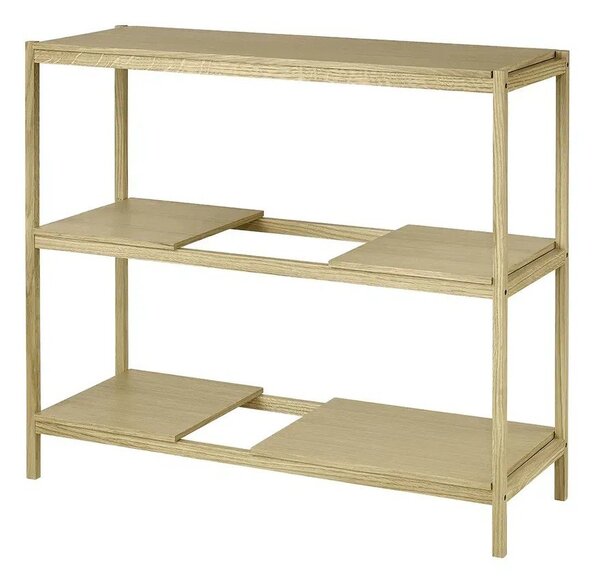 Стелаж от декор от дъб в естествен цвят 105x92x40 cm Sukoya – Blomus