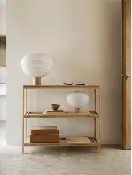 Стелаж от декор от дъб в естествен цвят 105x92x40 cm Sukoya – Blomus