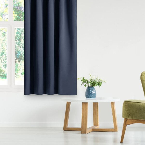 Тъмносиньо затъмняващо перде 140x175 cm Kierra – Restilo