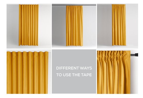Жълто dimout перде 140x245 cm Pleat – Restilo