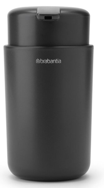 Дозатор за течен сапун Brabantia ReNew 1003133, 250 мл, Нехлъзаща основа, Без прокапване, Тъмносив