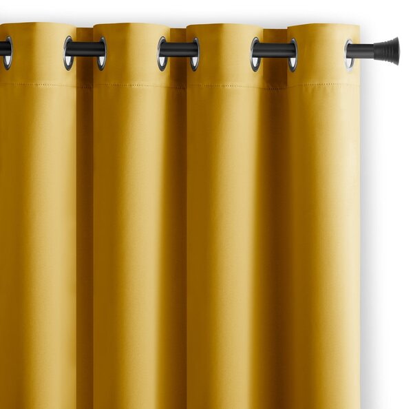 Жълто затъмняващо перде 140x175 cm Kierra – Restilo