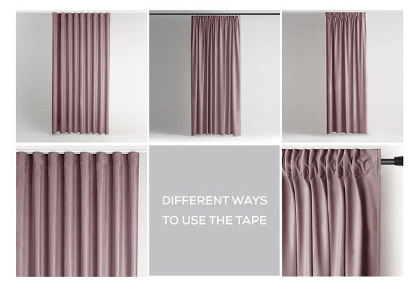 Светлокафяво затъмняващо перде 140x245 cm Pleat – Restilo