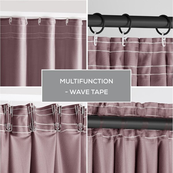 Светлокафяво затъмняващо перде 140x245 cm Pleat – Restilo