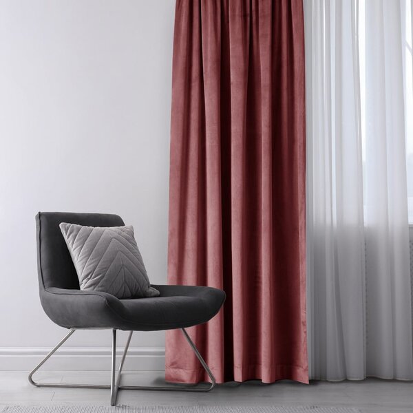 Розово затъмняващо перде 140x245 cm Eyelets – Restilo