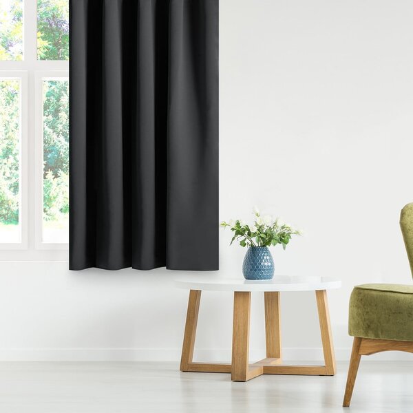 Черно затъмняващо перде 140x175 cm Kierra – Restilo