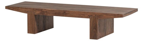 Масичка за кафе от масивна акация в тъмно естествен цвят 48x152 cm Eron – WOOOD