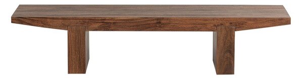 Масичка за кафе от масивна акация в тъмно естествен цвят 48x152 cm Eron – WOOOD
