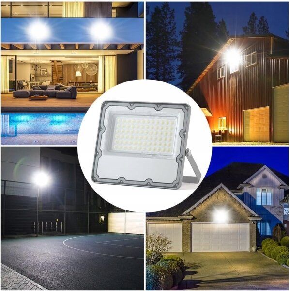 LED външен прожектор LED/100W/230V 4500K IP65 сив