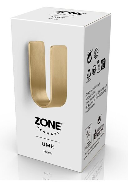 Стенна кука от неръждаема стомана в златист цвят Ume – Zone