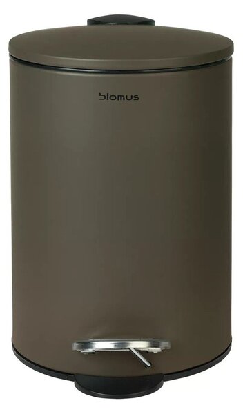 Тъмносиво стоманено кошче за боклук с педал 3 l Tubo – Blomus