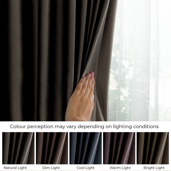 Кафяво dimout перде 140x270 cm Eyelets – Restilo