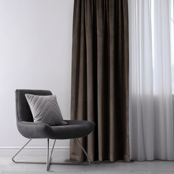 Кафяво dimout перде 140x270 cm Eyelets – Restilo