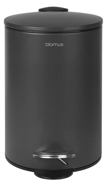Антрацитно стоманено кошче за боклук с педал 3 l Tubo – Blomus