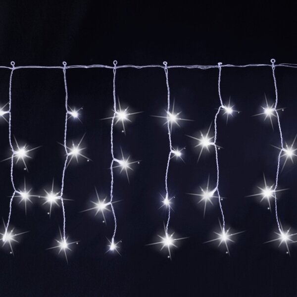 Aigostar - LED външен коледен гирлянд 200xLED 8x0,4m IP44 студено бяла