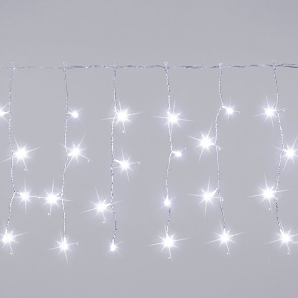 Aigostar - LED външен коледен гирлянд 200xLED 8x0,4m IP44 студено бяла