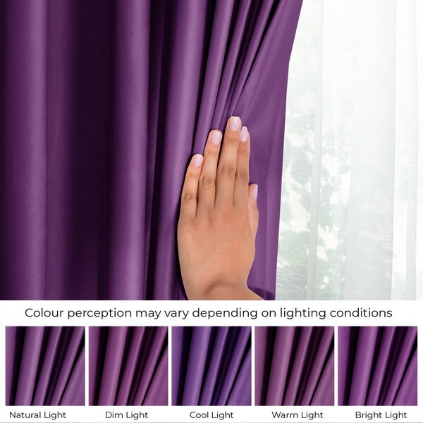 Лилаво dimout перде 140x270 cm Eyelets – Restilo