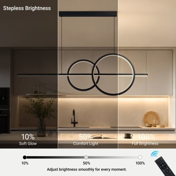 BRILAGI - LED димируем полилей на кабел SIGNATURE LED/53W/230V 120 см черен + ДУ