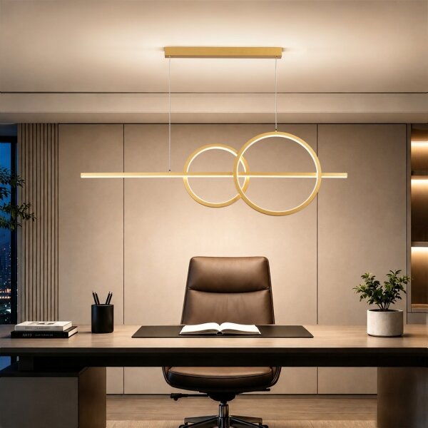 BRILAGI - LED димиращ полилей на кабел SIGNATURE LED/53W/230V 120 см златен + дистанционно управление