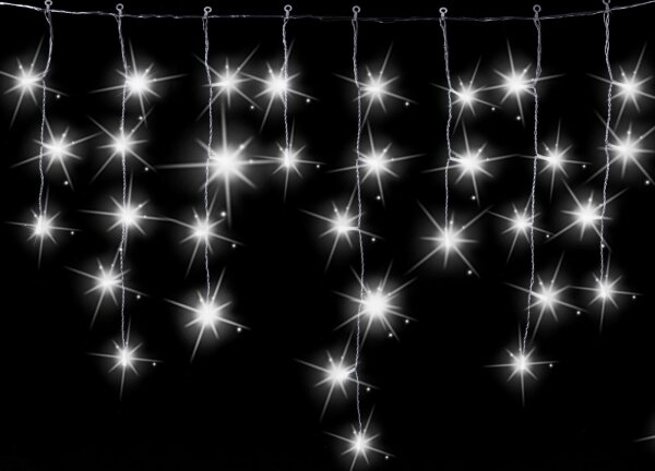 Aigostar - Външен коледен LED гирлянд 200xLED 8x0,6m IP44 студено бяло