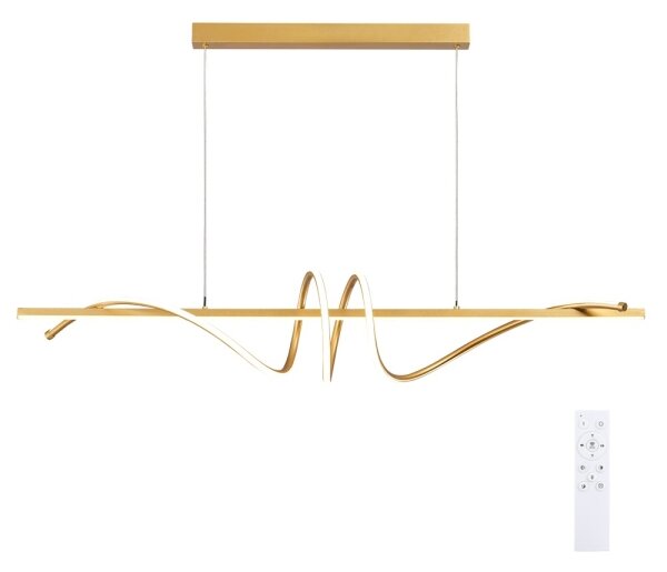 BRILAGI - LED димируем полилей на кабел SIGNATURE LED/50W/230V 120 cm златист + дистанционно управление