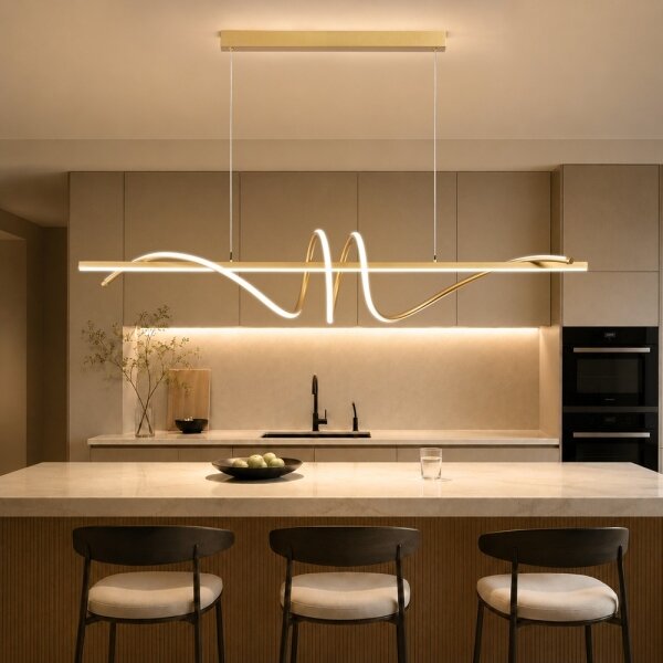 BRILAGI - LED димируем полилей на кабел SIGNATURE LED/50W/230V 120 cm златист + дистанционно управление