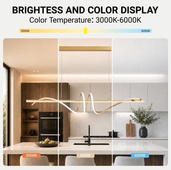 BRILAGI - LED димируем полилей на кабел SIGNATURE LED/50W/230V 120 cm златист + дистанционно управление