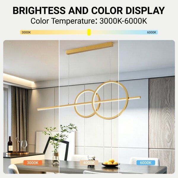 BRILAGI - LED димиращ полилей на кабел SIGNATURE LED/53W/230V 120 см златен + дистанционно управление