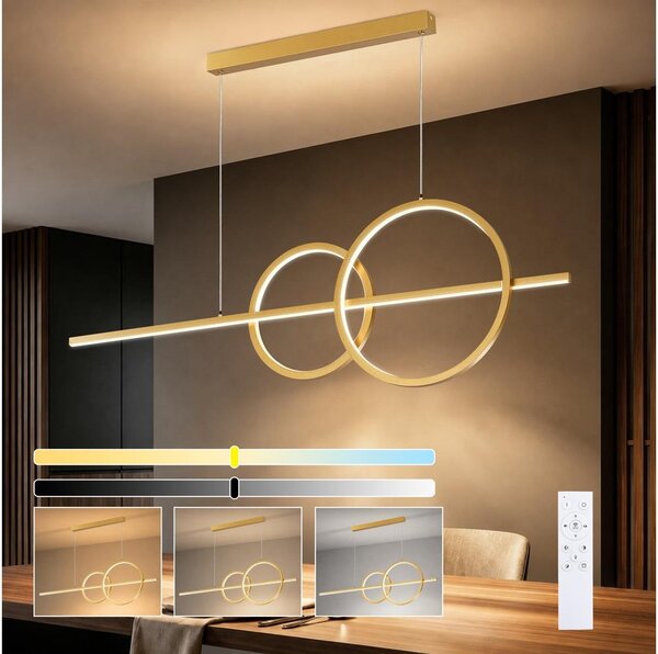 BRILAGI - LED димиращ полилей на кабел SIGNATURE LED/53W/230V 120 см златен + дистанционно управление