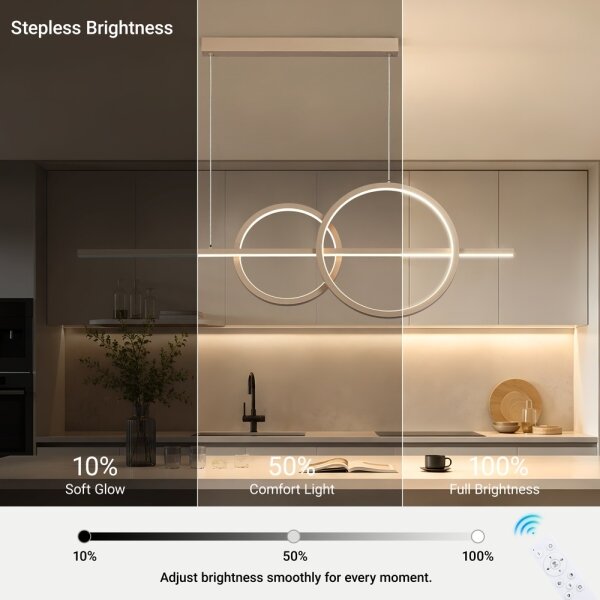 BRILAGI - LED димируем полилей на кабел SIGNATURE LED/53W/230V 120 cm бежов + с дистанционно управление