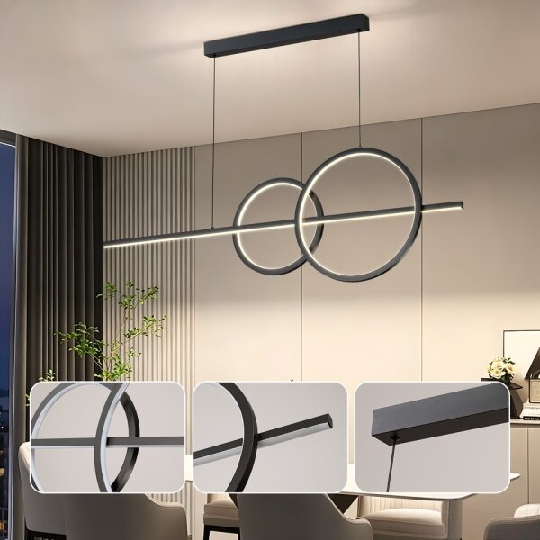 BRILAGI - LED димируем полилей на кабел SIGNATURE LED/53W/230V 120 см черен + ДУ