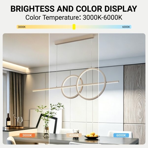 BRILAGI - LED димируем полилей на кабел SIGNATURE LED/53W/230V 120 cm бежов + с дистанционно управление