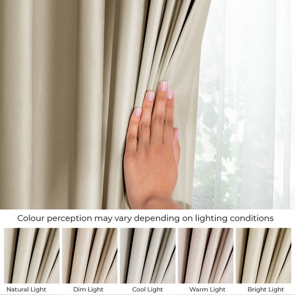 Кафяво/бежово затъмняващо перде 140x245 cm Eyelets – Restilo