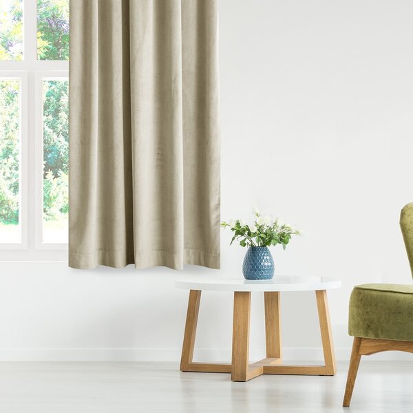 Кафяво/бежово затъмняващо перде 140x245 cm Eyelets – Restilo