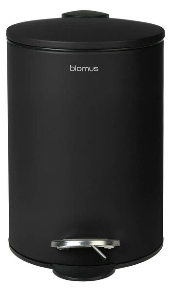 Черно стоманено кошче за боклук с педал 3 l Tubo – Blomus