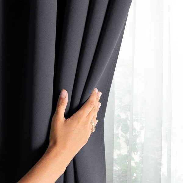 Тъмносиво затъмняващо перде 140x175 cm Kierra – Restilo