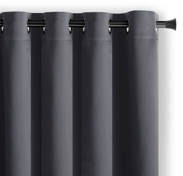 Тъмносиво затъмняващо перде 140x175 cm Kierra – Restilo