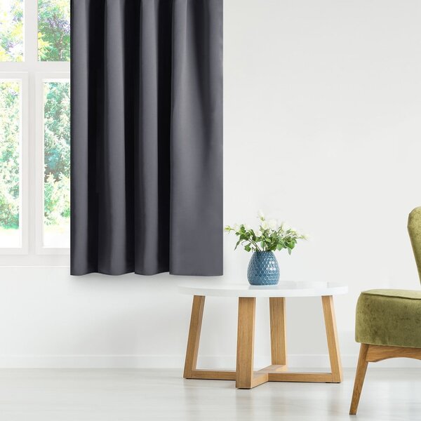 Тъмносиво затъмняващо перде 140x175 cm Kierra – Restilo