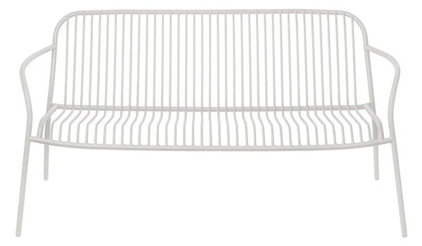 Светлосива градинска пейка метална Yua Wire – Blomus