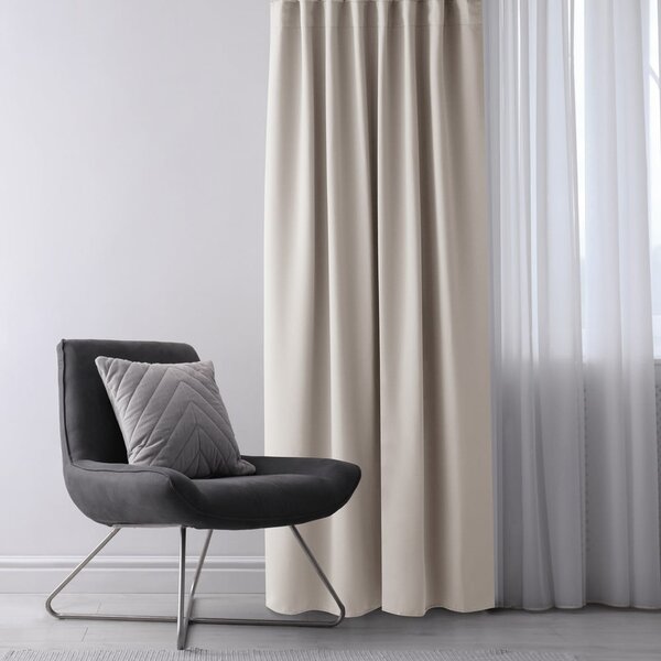 Бежово затъмняващо перде 140x175 cm Kierra – Restilo