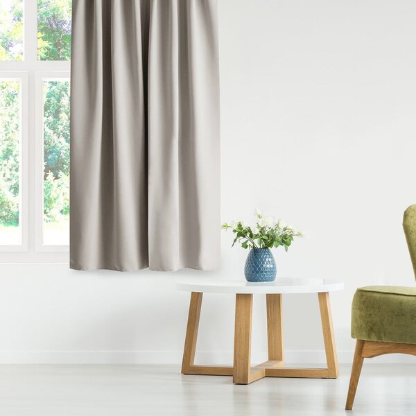 Бежово затъмняващо перде 140x175 cm Kierra – Restilo