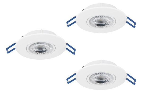 Eglo 300184 - Комплект от 3 вградени LED осветителни тела GEDREZ, LED/4,9W/230V, Ø 9 см, бели