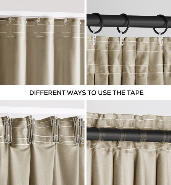 Кафяво/бежово dimout перде 140x245 cm Pleat – Restilo