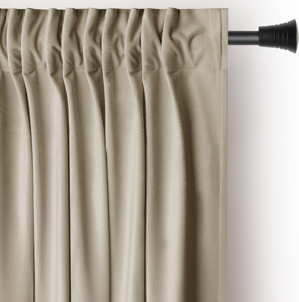 Кафяво/бежово dimout перде 140x245 cm Pleat – Restilo