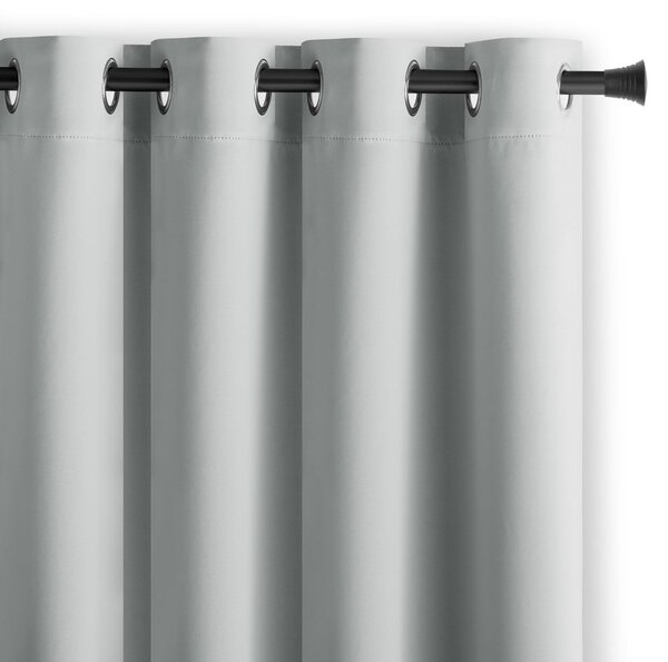 Светлосиво затъмняващо перде 140x175 cm Kierra – Restilo