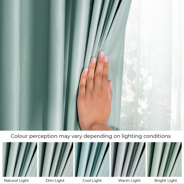 Светлозелено dimout перде 140x245 cm Pleat – Restilo