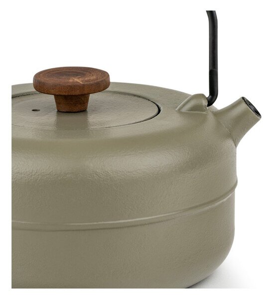 Чугунен чайник с цедка в цвят каки 750 ml Henan – Bredemeijer