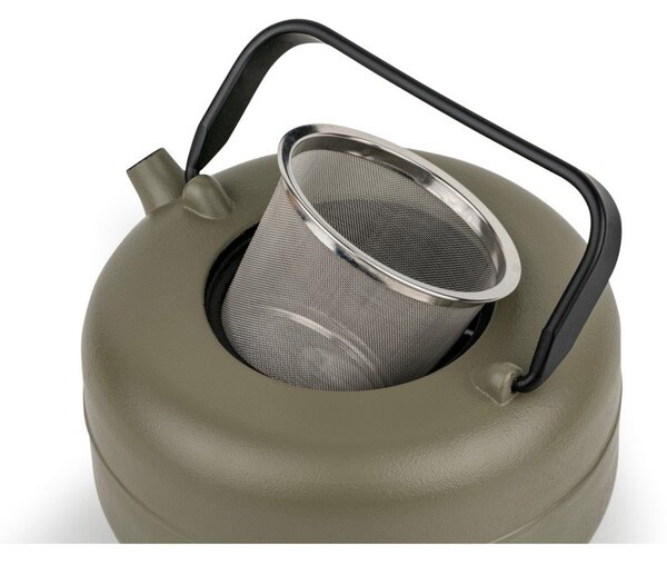 Чугунен чайник с цедка в цвят каки 750 ml Henan – Bredemeijer